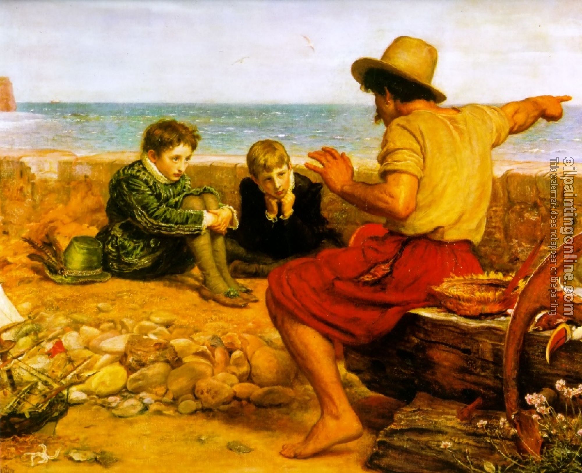 Millais, Sir John Everett - the childhood of walter raleigh